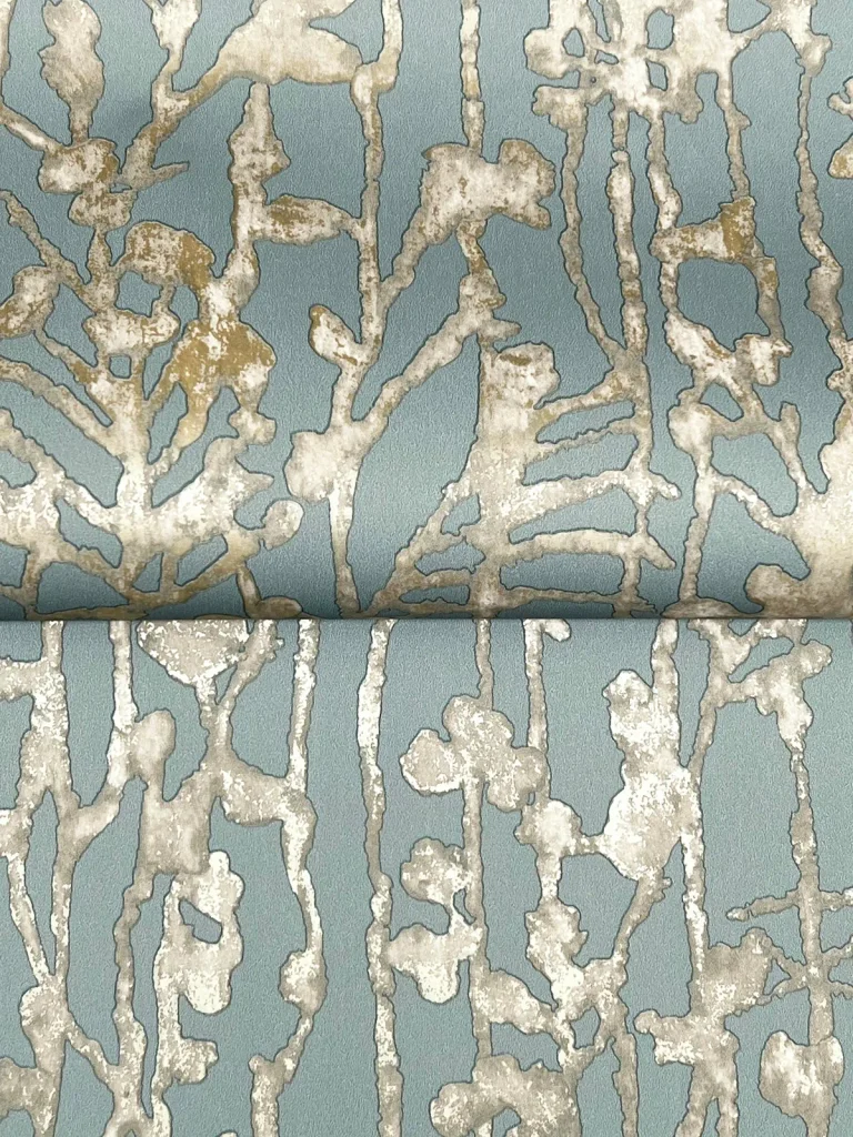 Ronald Redding Filigree Abstract Wallpaper - Light Blue — Ảnh 4