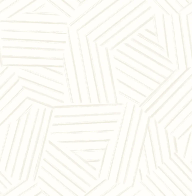 Helene Geometric Lines Wallpaper - Pearl