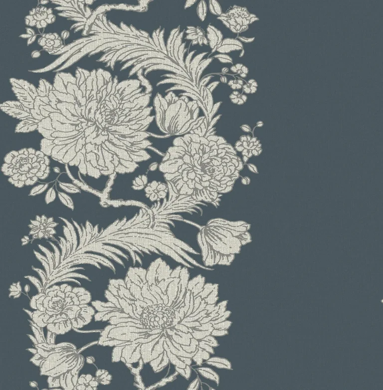 Chris Loves Julia Gisela Floral Columns Wallpaper - Blue — Ảnh 3