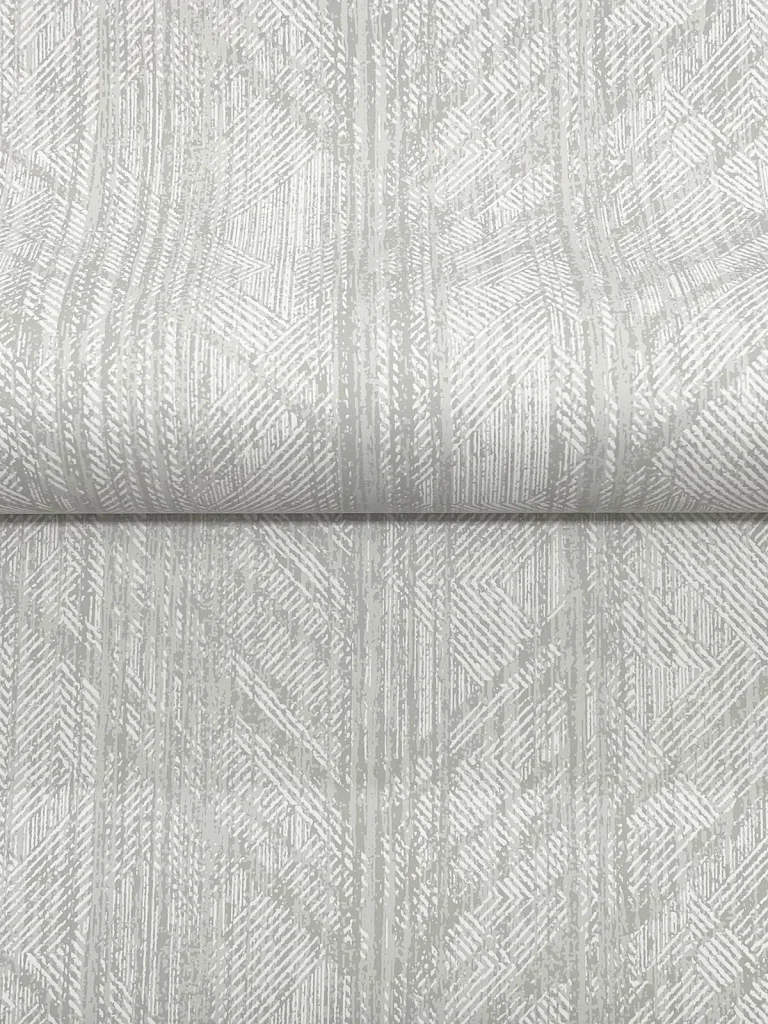 Ronald Redding Winthrop Geometric Wallpaper - Grey — Ảnh 3