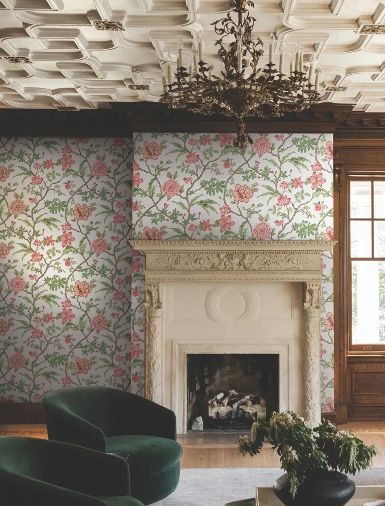 Ronald Redding Courtyard Botanical Wallpaper - Rose — Ảnh 5