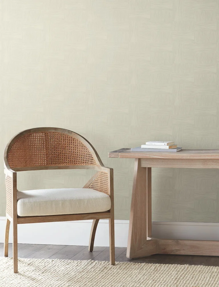 Wicker Dot Wallpaper - Beige — Image 6