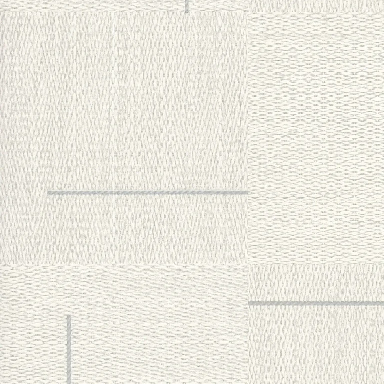 Geo Block Weave Wallpaper - Ivory — Ảnh 3