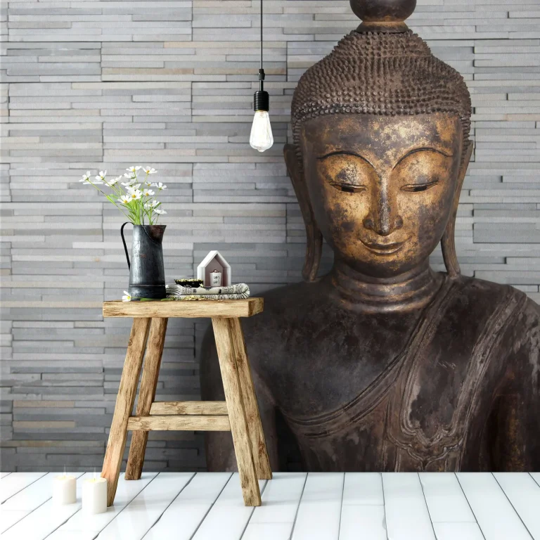 Thailand Budha - Wall Mural 5456 - 4 Panel - 192cm x 260cm — Ảnh 2