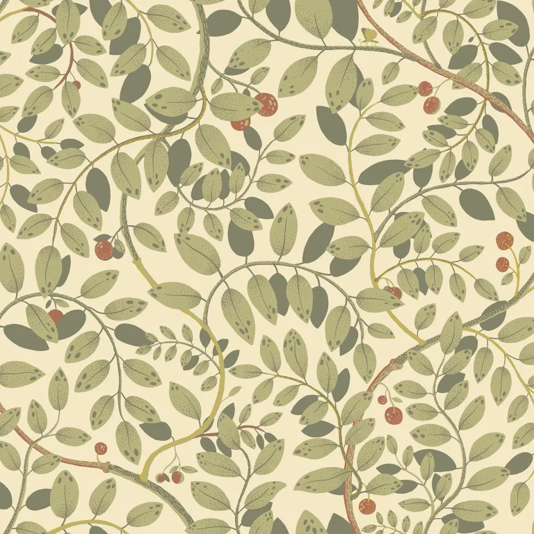 Kirke Leafy Vines Wallpaper - Green — Ảnh 2