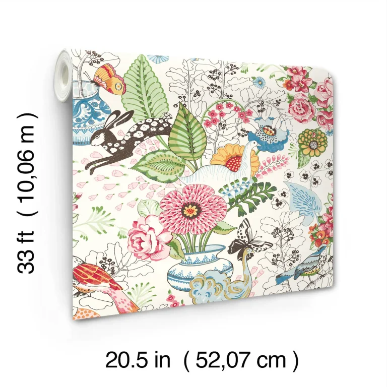 Whimsy Fauna Wallpaper - Multicolor — Ảnh 6