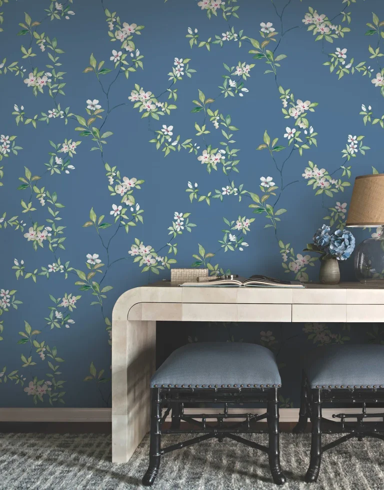 Ronald Redding April Blossom Wallpaper - Cobalt — Ảnh 4