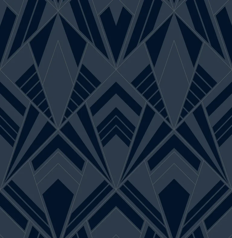 Allenby Flocked Wallpaper - Indigo — Ảnh 5