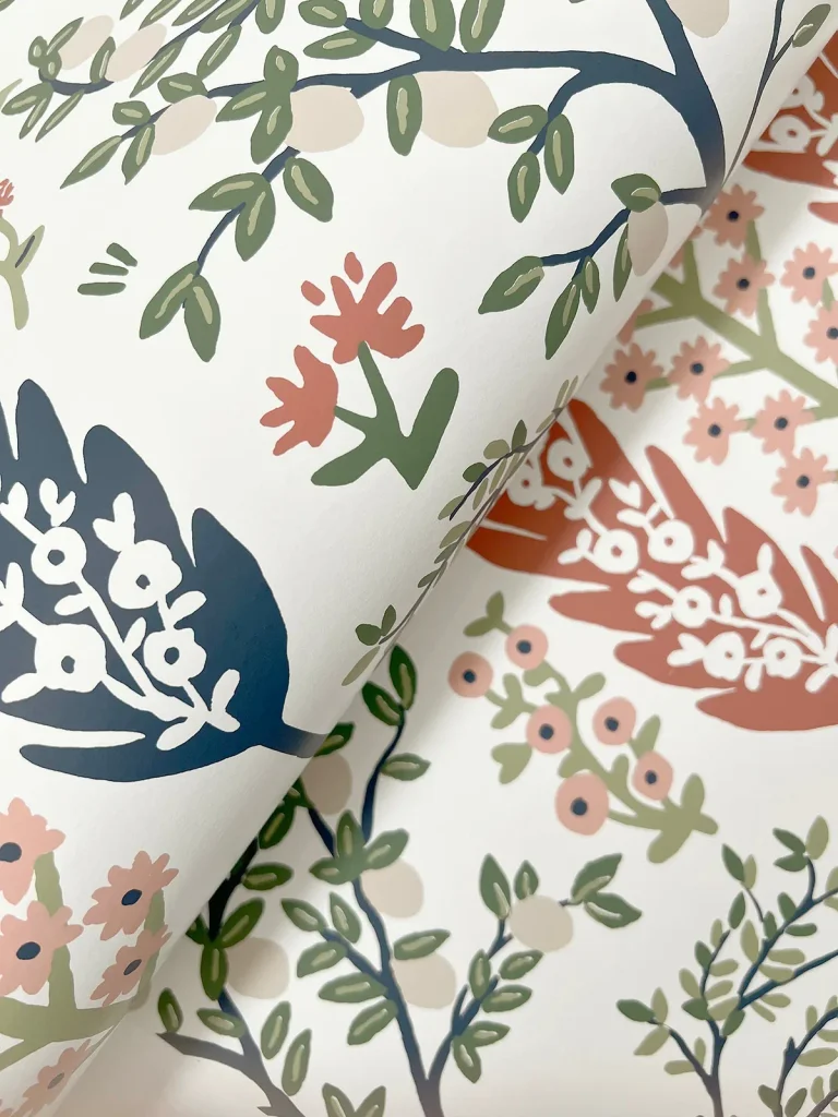 Rifle Paper Co. Fenna Wallpaper - Cream Multi — Ảnh 2