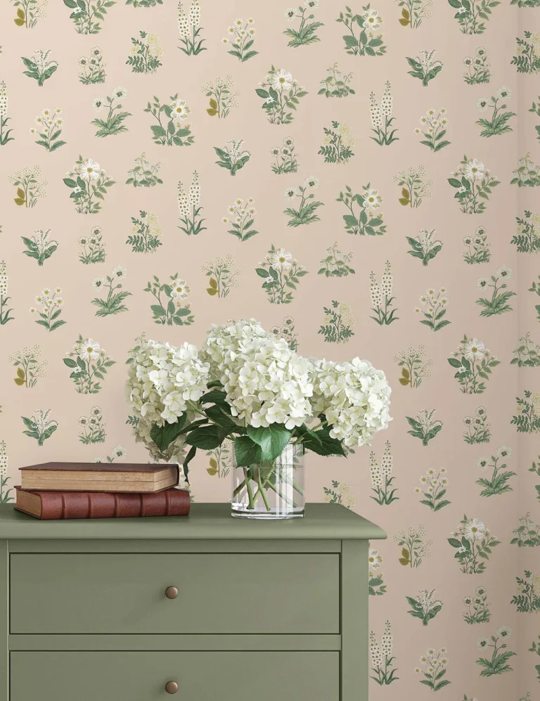 Rifle Paper Co. Botanical Wallpaper - Blush — Ảnh 2