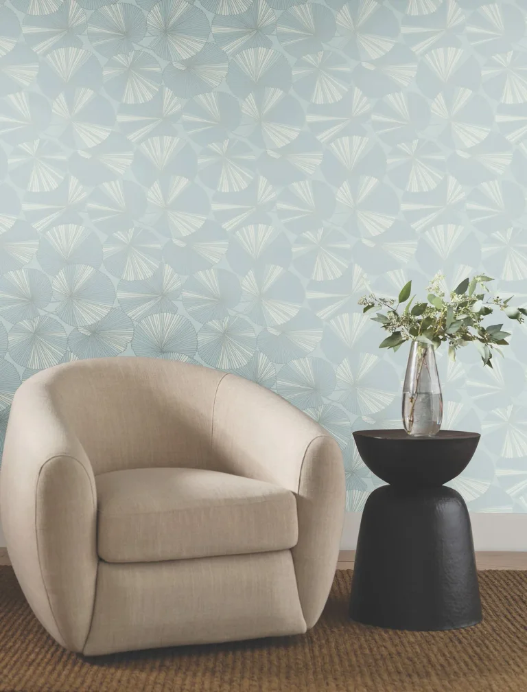 Candice Olson Layered Lily Pads Wallpaper - Spa — Image 6
