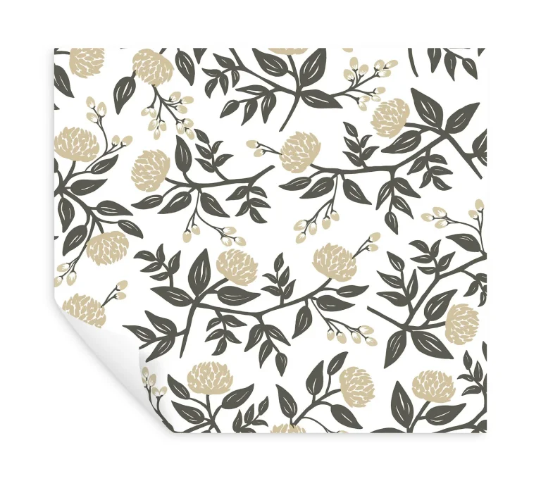 Rifle Paper Co. Peonies Floral Peel and Stick Wallpaper - Gold — Ảnh 7