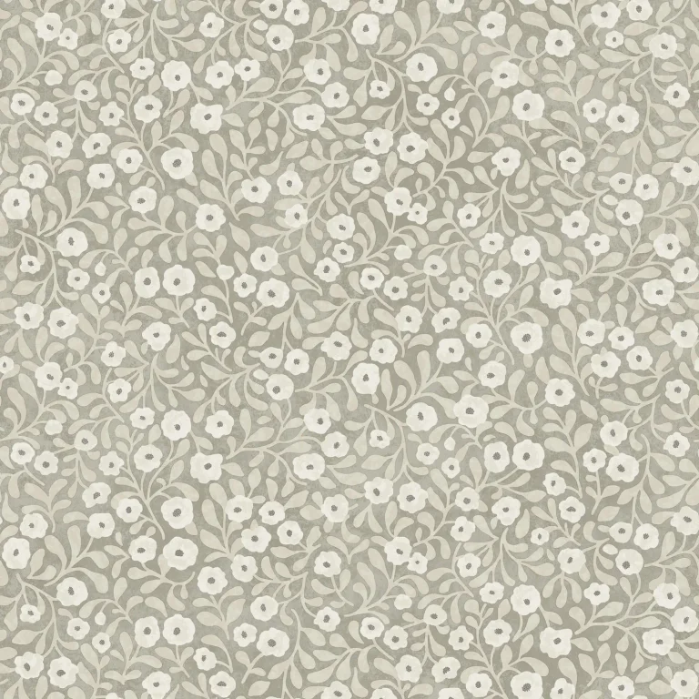 Chesapeake Poppy Trail Floral Wallpaper - Grey — Ảnh 4