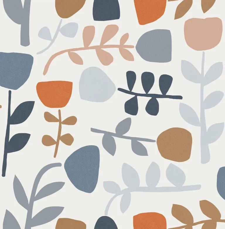 Juni Abstract Tulips Wallpaper - Orange — Ảnh 3