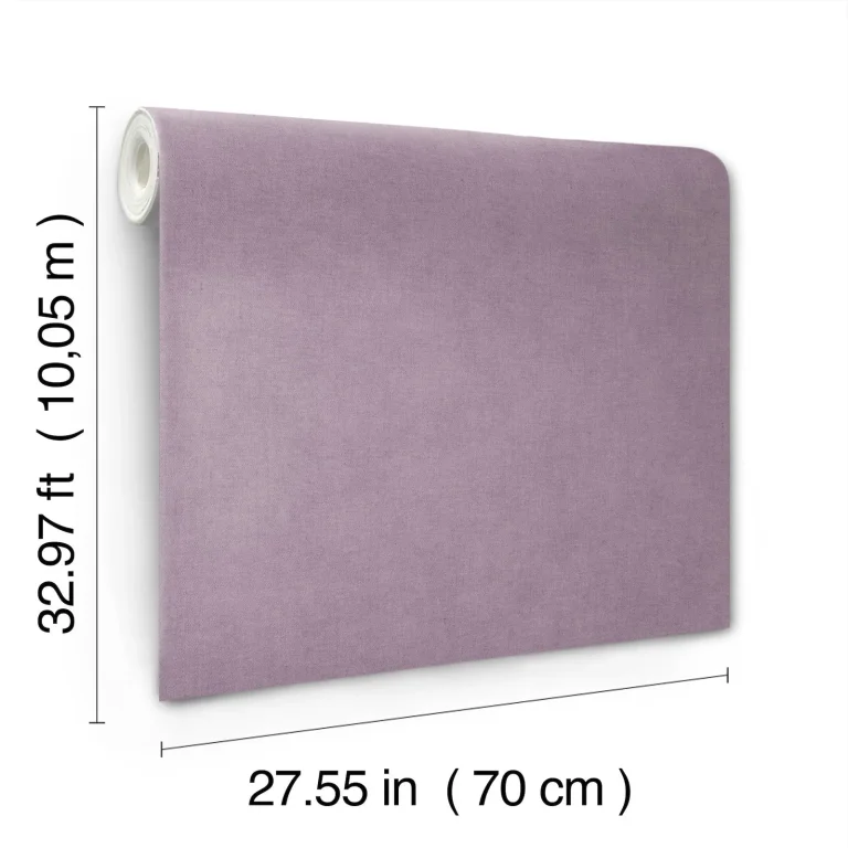 Nuovo Faux Linen Wallpaper - Purple — Ảnh 6