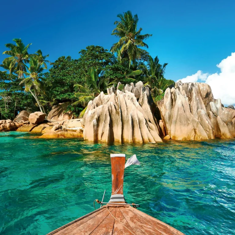 St.Pierre Island At Seychelles - Wall Mural 5033 - 4 Panel - 192cm x 260cm — Ảnh 3