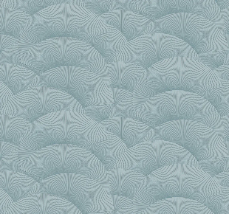 Ronald Redding Morning Shell Wallpaper - Blue — Ảnh 3