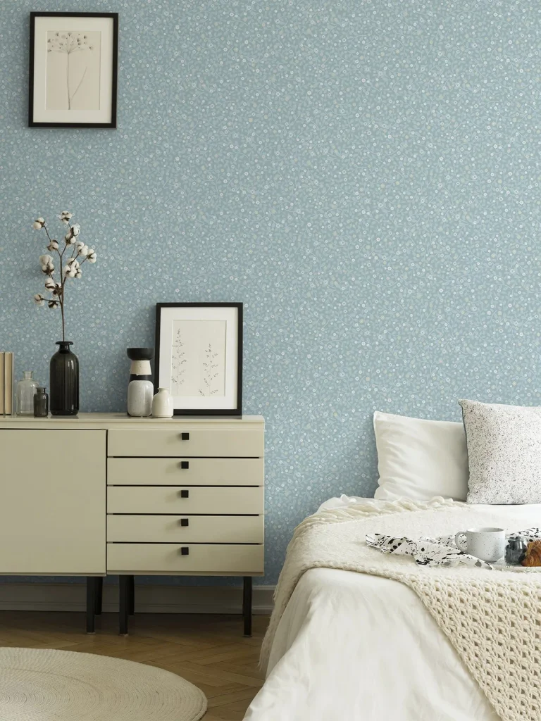 Hummelvik Daisy Trail Wallpaper - Blue — Ảnh 2
