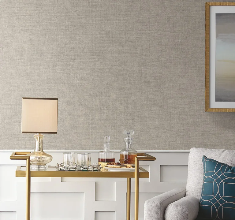 Tabby Weave Texture Wallpaper - Light Grey — Ảnh 3