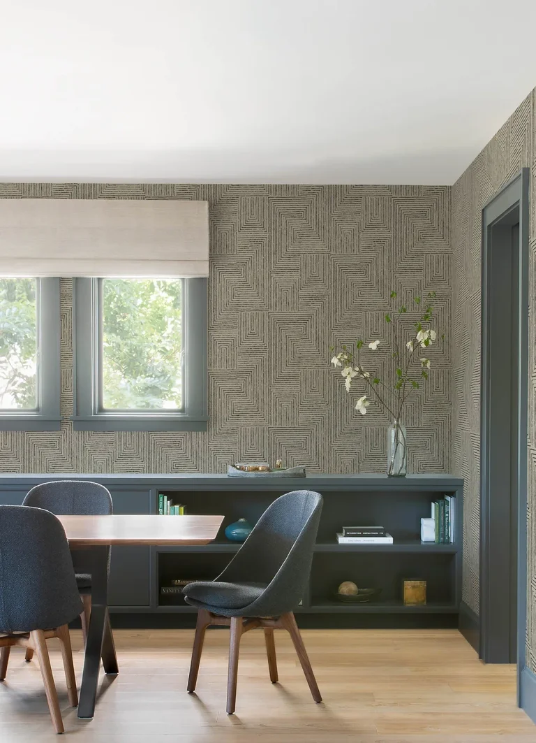 Mortenson Geometric Wallpaper - Taupe — Ảnh 4