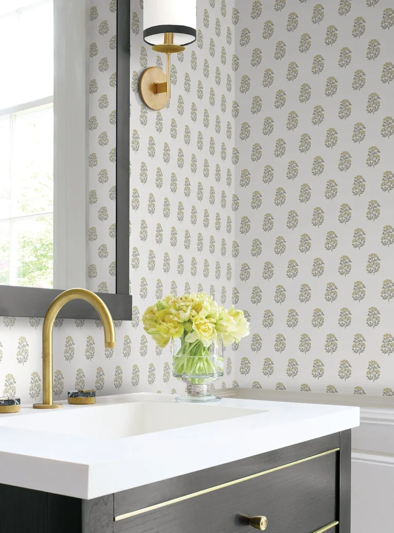 Sylvie Floral Wallpaper - Neutral — Ảnh 3