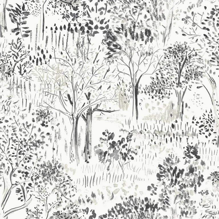 Chesapeake Walden Forest Wallpaper - Black — Ảnh 3
