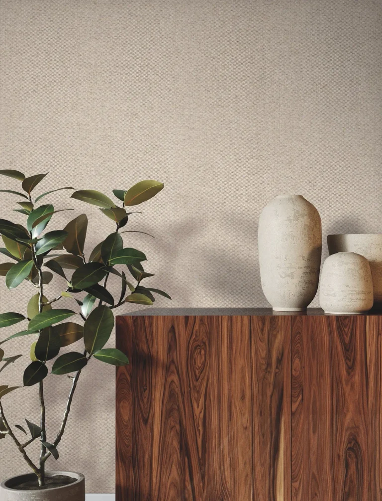 Ronald Redding Check Paperweave Wallpaper - Toasted Walnut — Ảnh 4