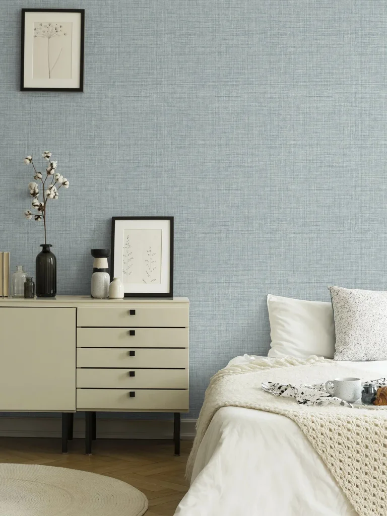 Tuckernuck Linen Wallpaper - Slate — Ảnh 3