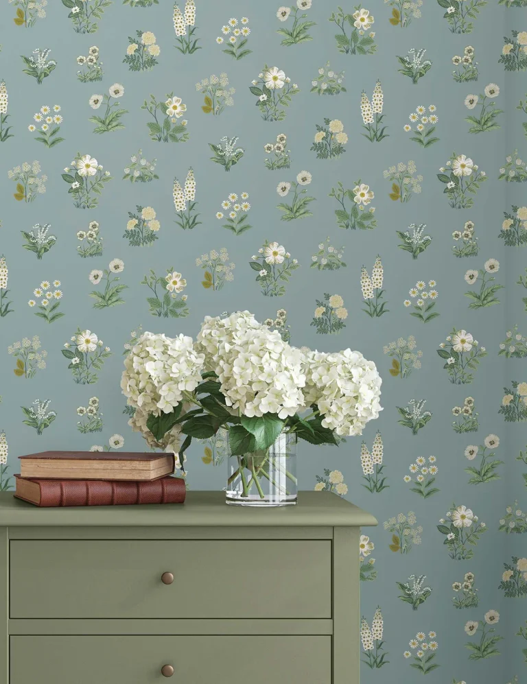 Rifle Paper Co. Botanical Wallpaper - Slate — Ảnh 5