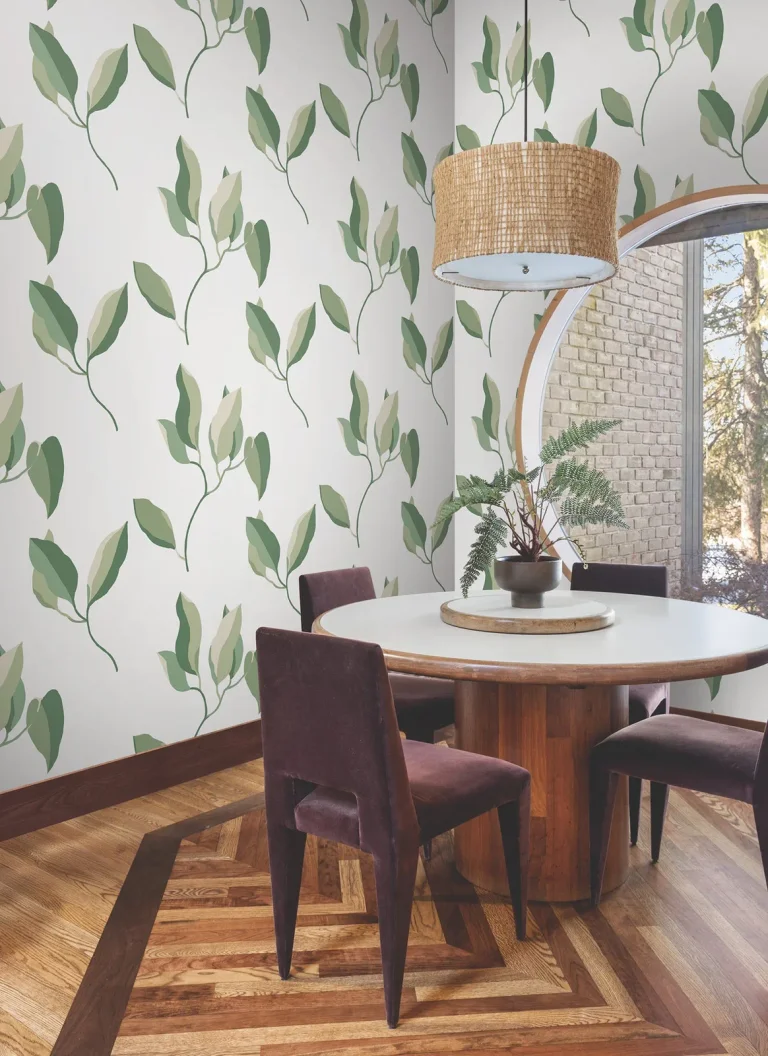 Brushwork Branches Wallpaper - Leaf Green — Ảnh 5