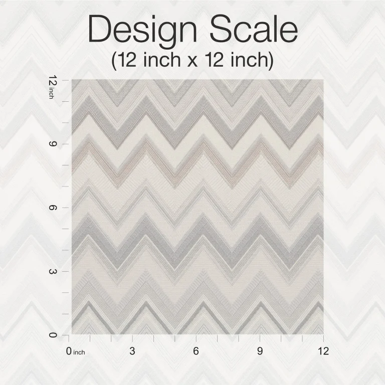Happy Zigzag Wallpaper - Grey — Ảnh 3