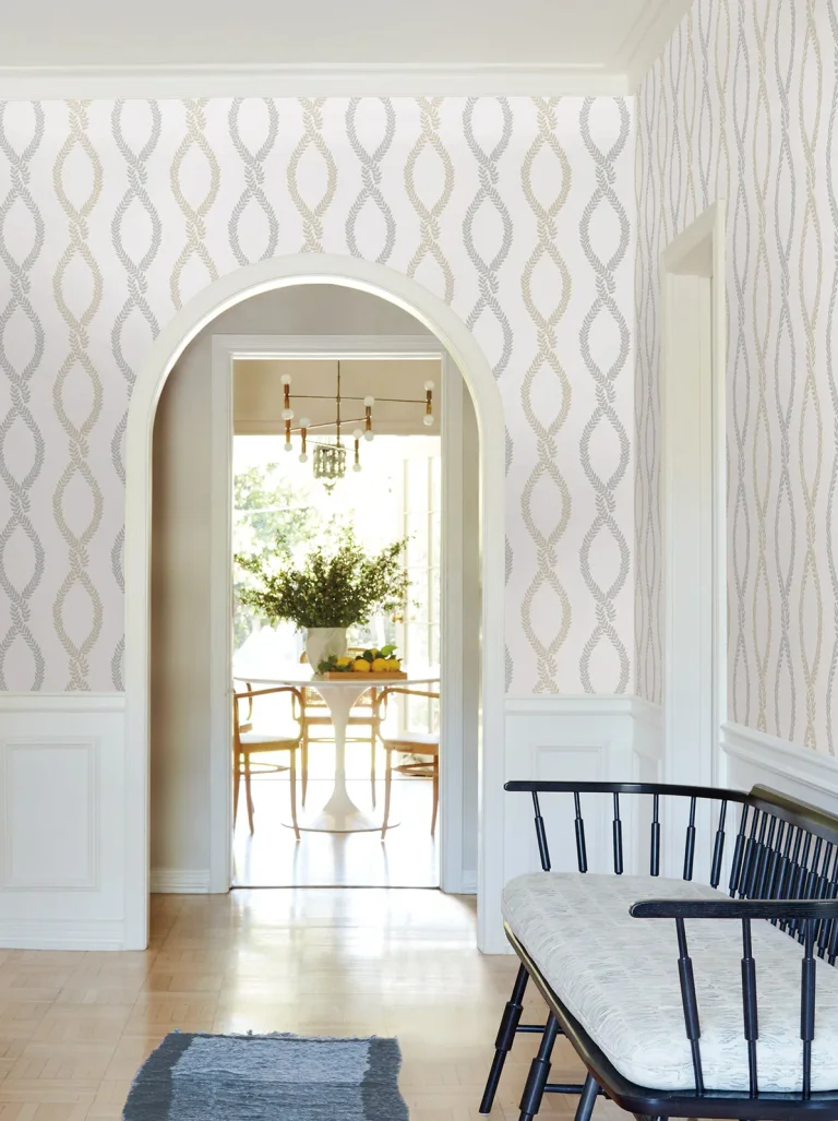 Laureate Vine Trellis Wallpaper - Neutral — Ảnh 2