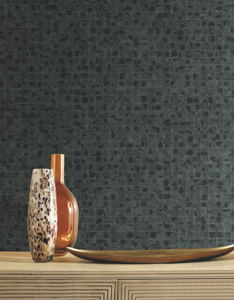 Ronald Redding Leather Lux Wallpaper - Juniper — Ảnh 3