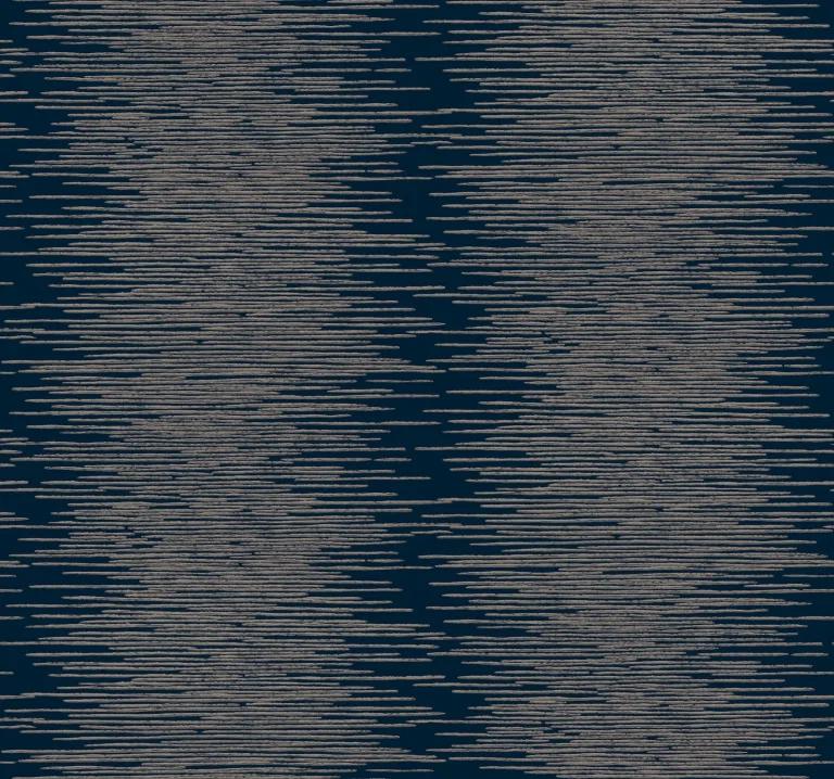Ronald Redding Operetta Metallic Columns Wallpaper - Navy — Ảnh 5