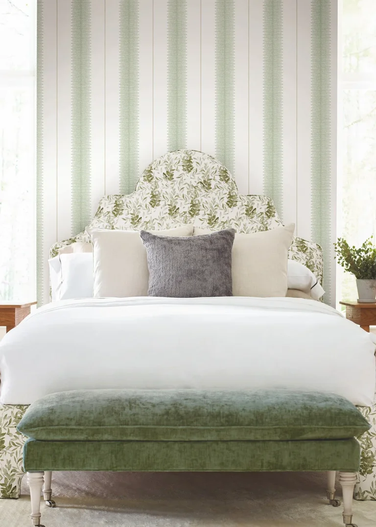 Ronald Redding Tandem Stripe Wallpaper - Green — Ảnh 5
