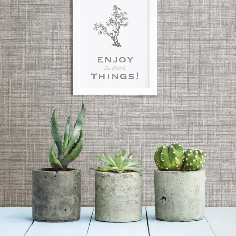 Tuckernuck Linen Wallpaper - Grey — Ảnh 2