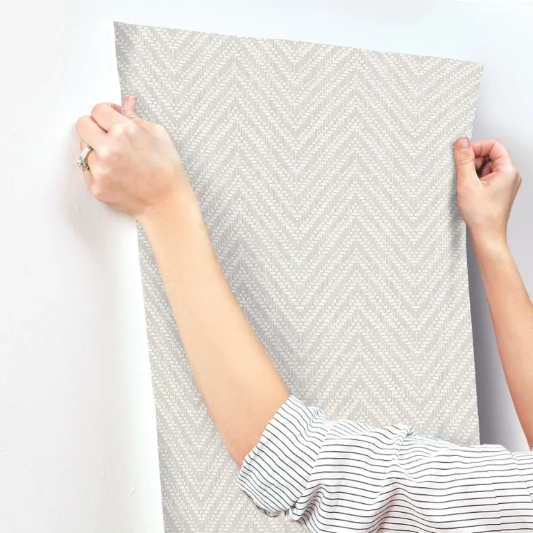 Glynn Chevron Wallpaper - Light Grey — Ảnh 4