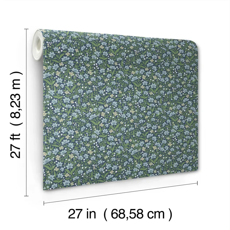 Rifle Paper Co. Sylvie Wallpaper - Navy — Ảnh 3