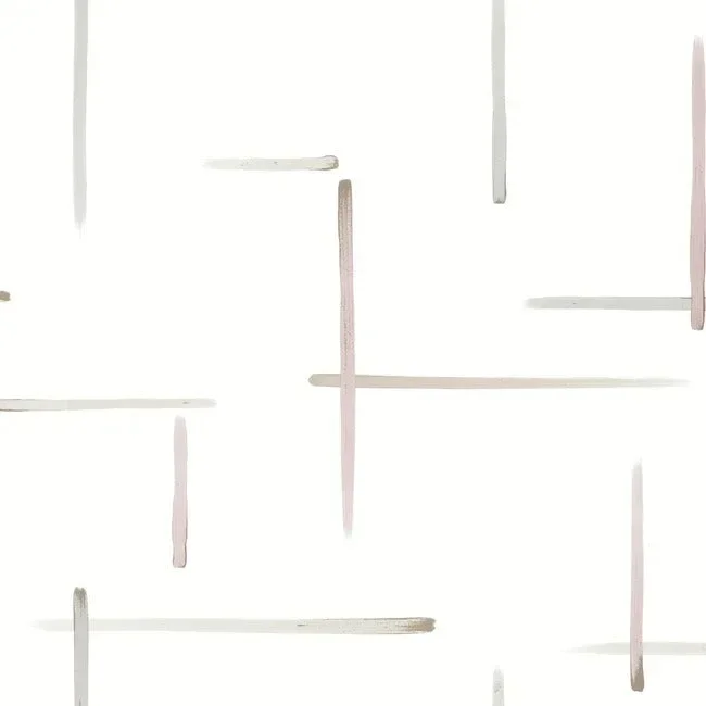 Gilded Sumi-E Wallpaper - Orchid/Glint — Ảnh 5