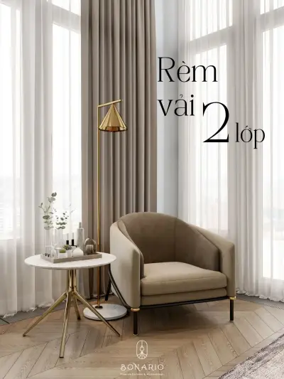 Rèm Vải Hai Lớp