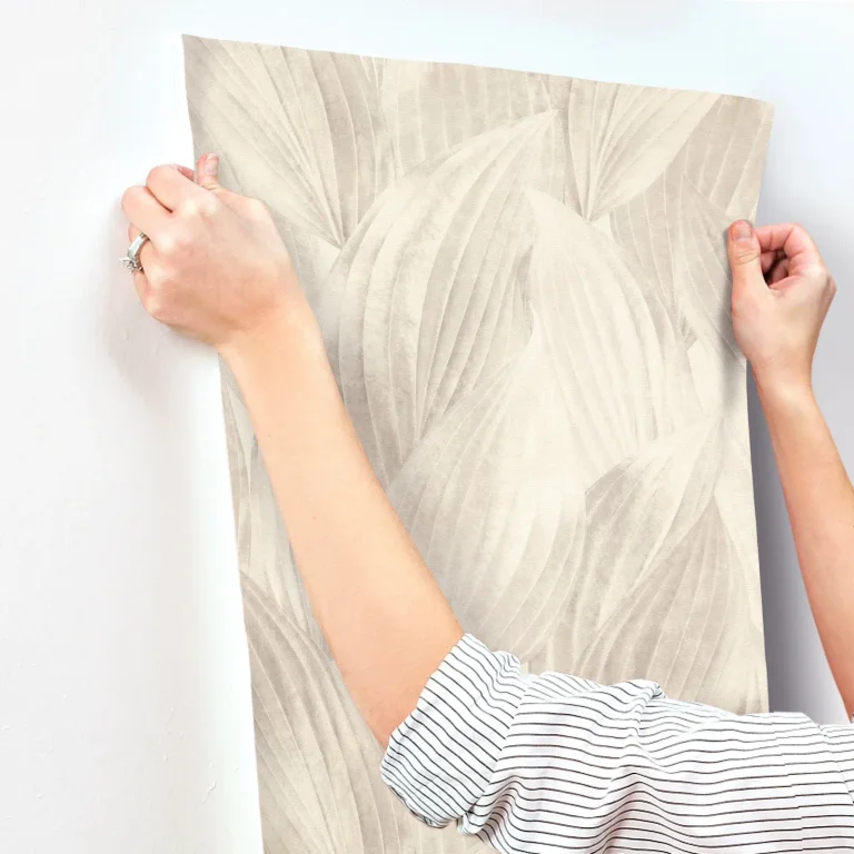 Melora Leaf Wallpaper - Light Grey — Ảnh 4