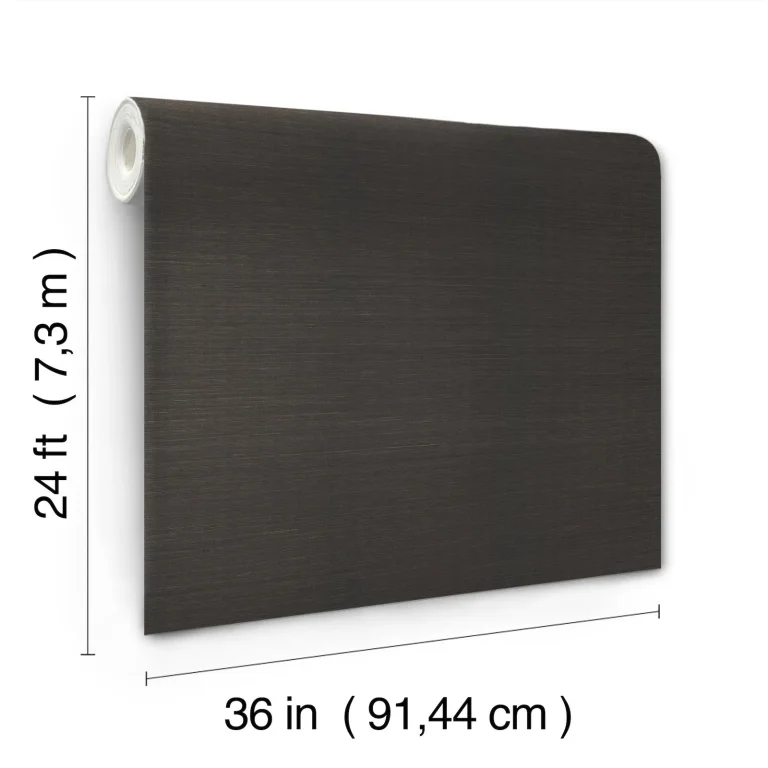 Magnolia Home Plain Grass Wallpaper - Black