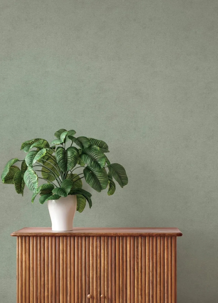 Cullen Faux Linen Wallpaper - Sage — Image 2