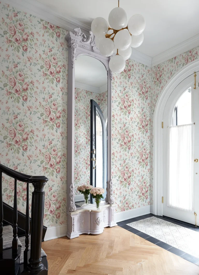 Chesapeake Manon Rose Stitch Wallpaper - Rose — Ảnh 4