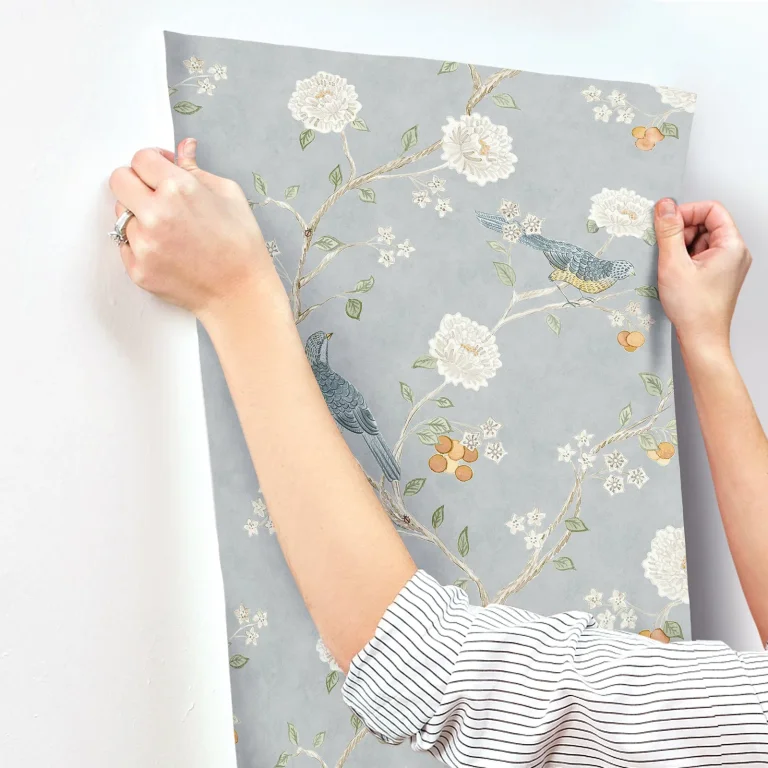Wellesley Chinoiserie Wallpaper - Blue — Ảnh 4