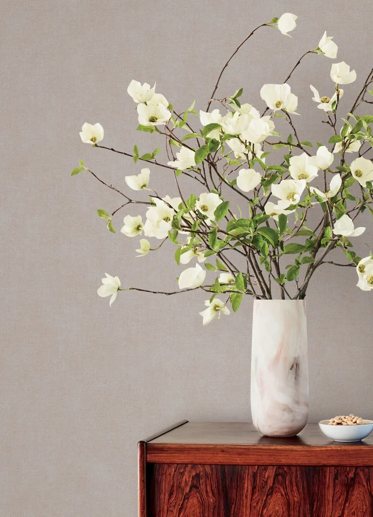 Nuovo Faux Linen Wallpaper - Lavender — Ảnh 3