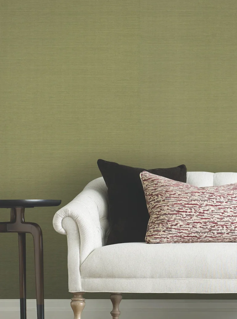 Ronald Redding Maguey Sisal Grasscloth Wallpaper - Sage — Ảnh 2