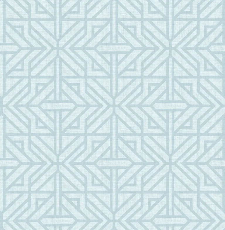 Hesper Geometric Wallpaper - Sky Blue — Image 3