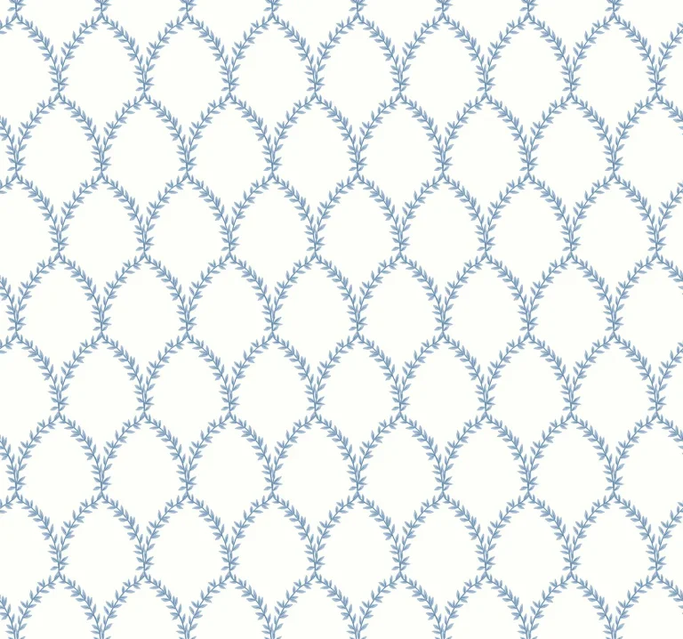Rifle Paper Co. Laurel Wallpaper - Blue & White — Ảnh 3
