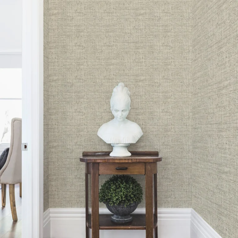 Papyrus Weave Peel and Stick Wallpaper - Neutral — Ảnh 2